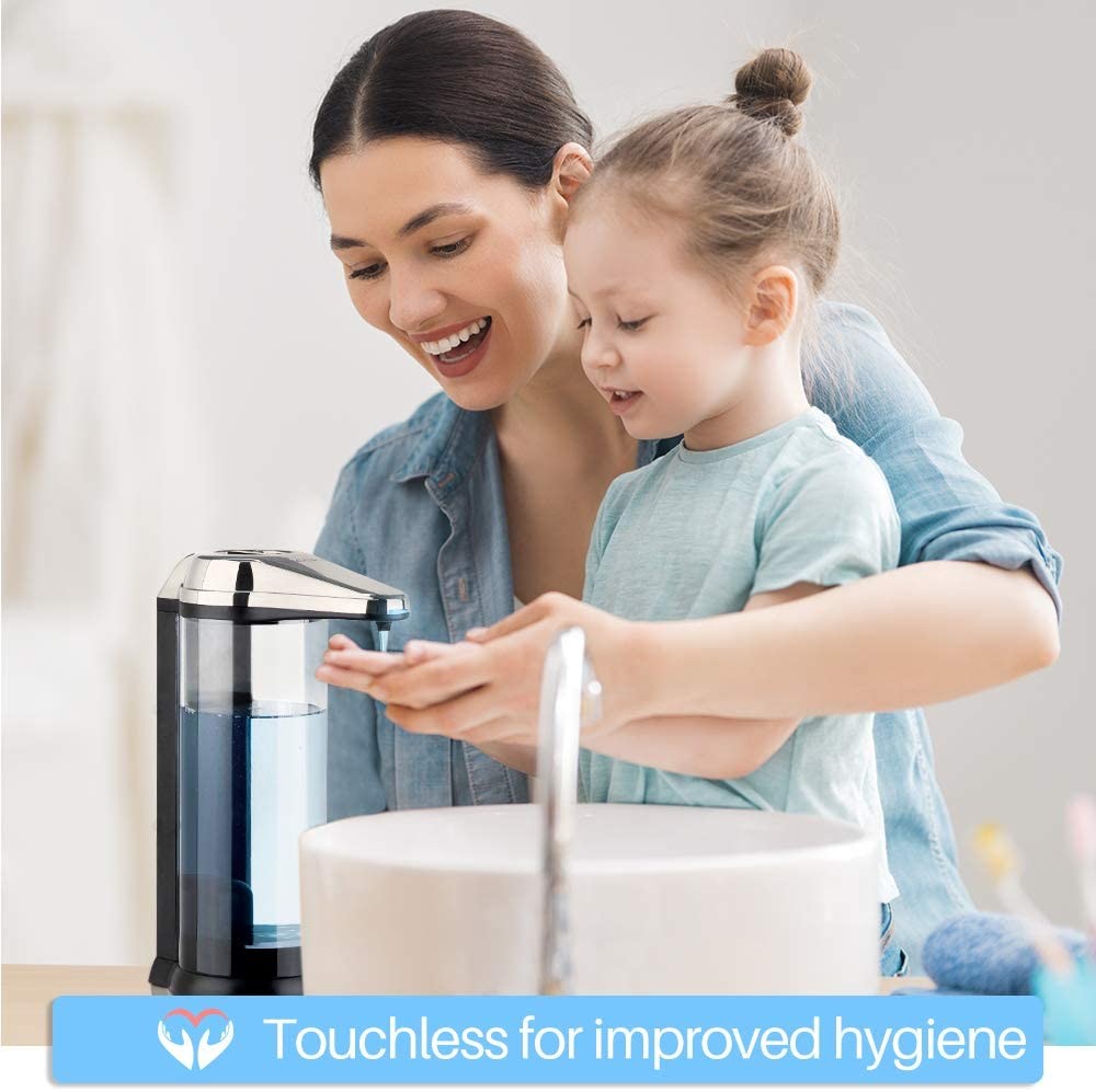 500ML Battery Operated Sanitizer Dispenser FCC Infrared