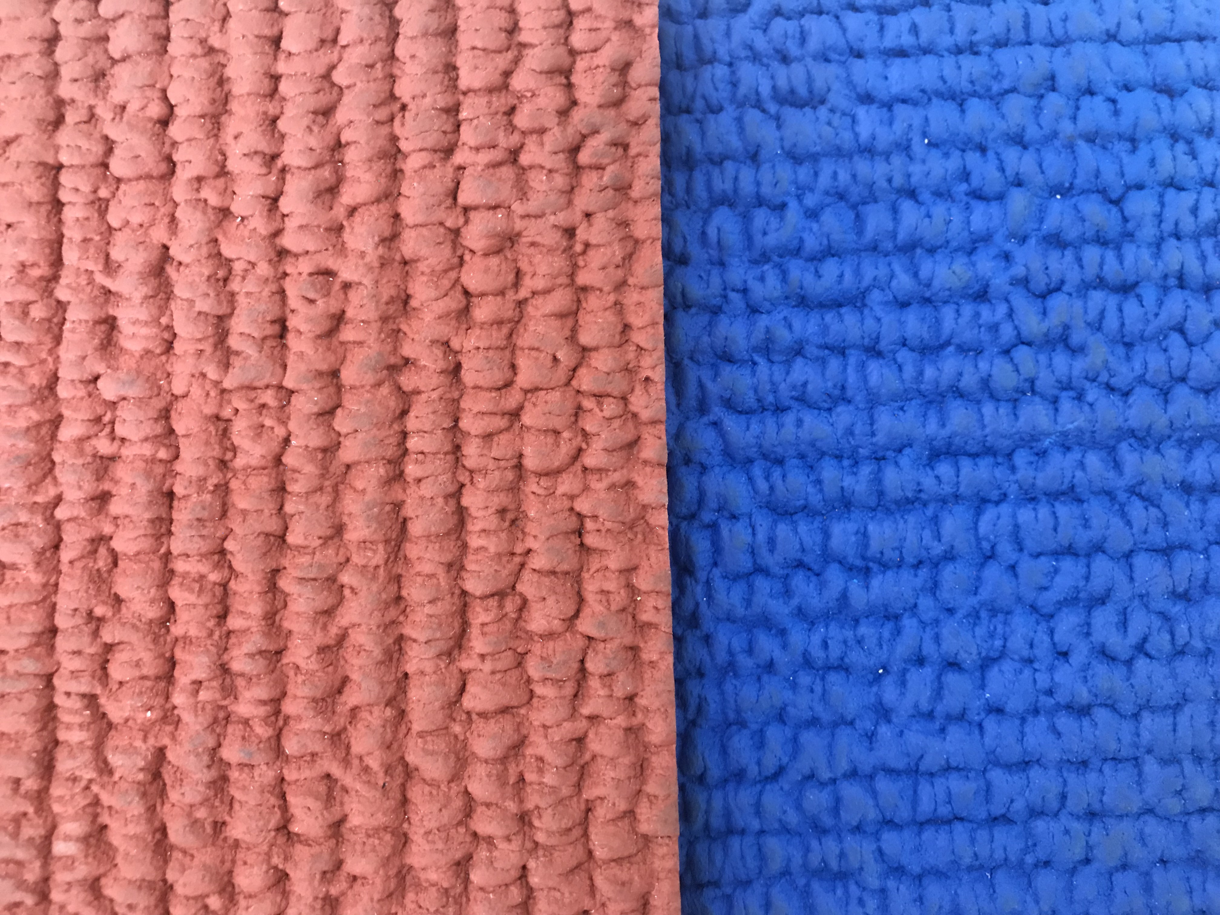 Single Layer Red Blue Odorless Rubber Athletic Track