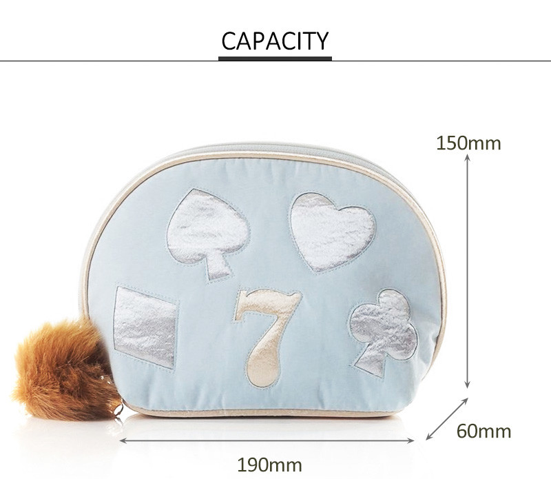 Embroidery Pattern Polyester Cosmetic Travel Bag