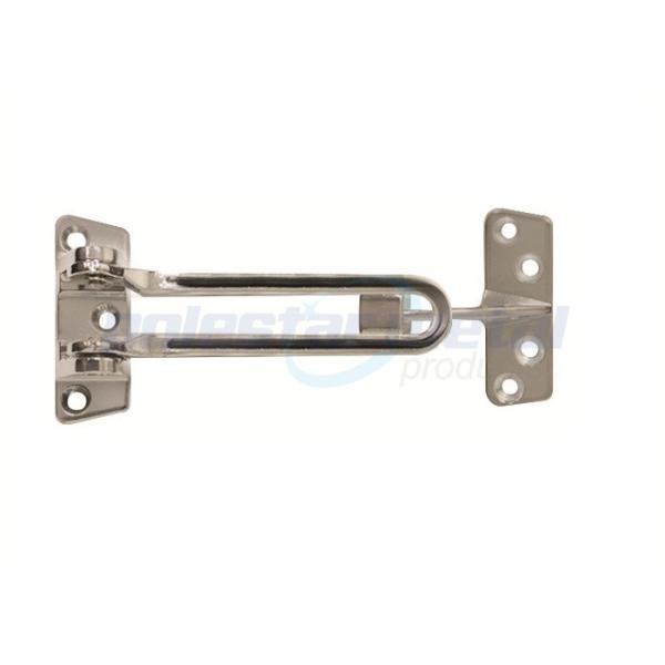 Quality Rustic Decorative Door Hardware 4 1/8" Polished Chrome Chain Door Security Guard for sale