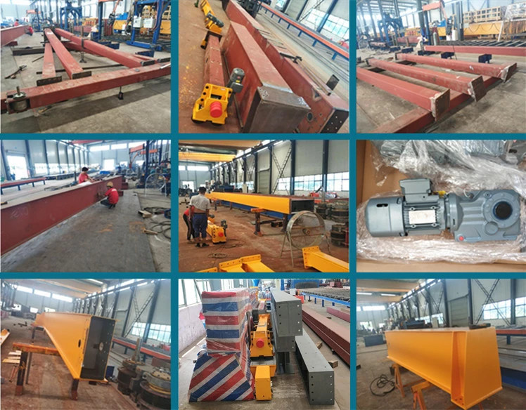 Ceiling Mounted Single Girder Overhead Crane 1-32t Lifting Capacity Pendant Control 20m/min Craning Speed