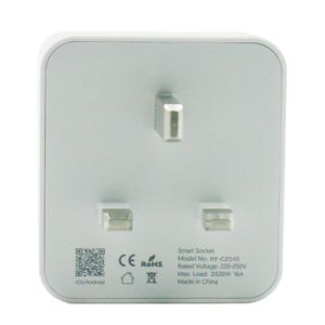 Smart Home UK 13A WiFi Smart Socket With Energy Metering And Time Scheduling