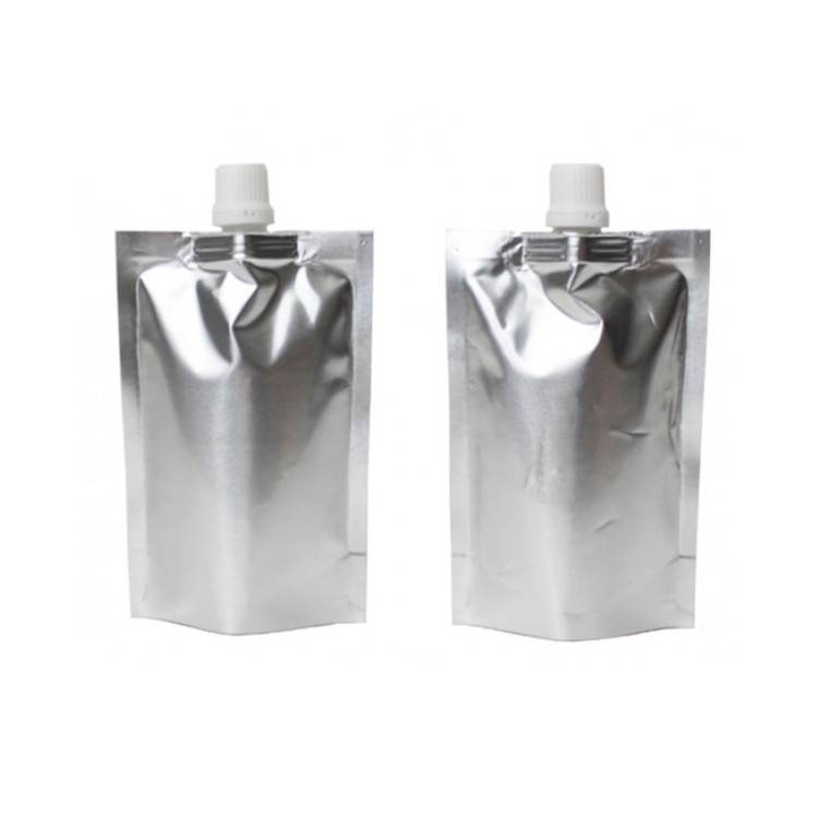 Custom 500ML k Reusable Standing Up Aluminum Foil Clear Plastic Food Packaging Drink Pouch Bag With Spout