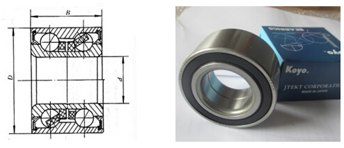 KOYO NSK Automotive Vehicle Bearings 38BWD21CA53 DAC38700038A 38 * 70 * 38 Mm