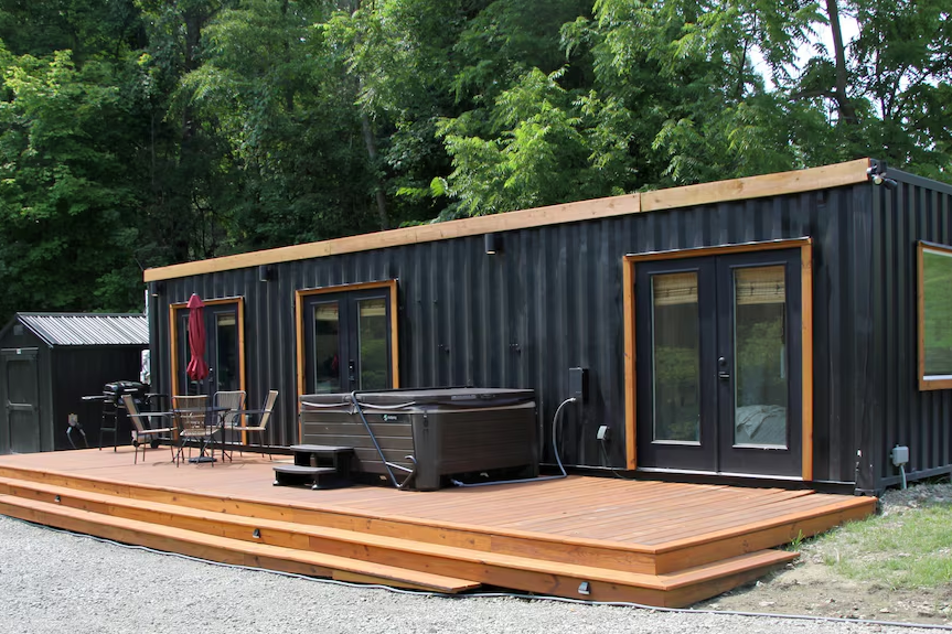 Lightweight Prefab Container House Affordable Shelter Eco Friendly Container Homes