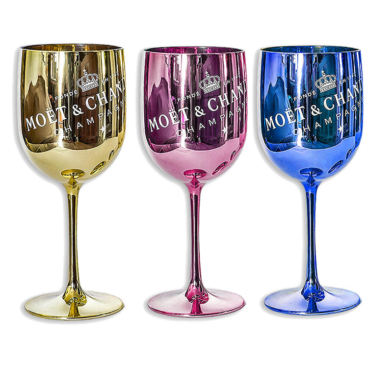 Unbreakable Branded Moet Chandon Accessories Champagne Glasses With Moet Printing