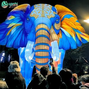 China Custom LED Elephant Lanterns for Theme Parks and Events on sale