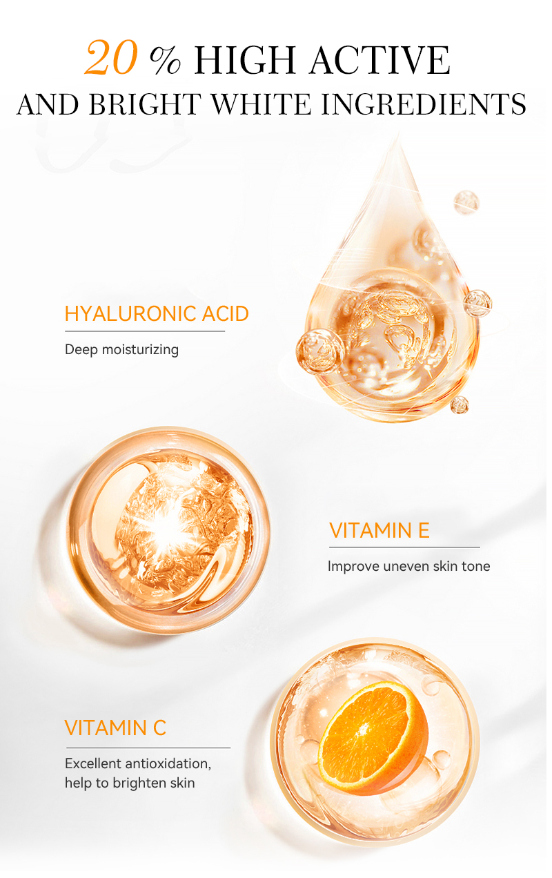 Wholesale Brightening Anti-spots Vc Serum Beauty Vitamin C Face Serum China Personal Care Female OEM ODM Private Label Service