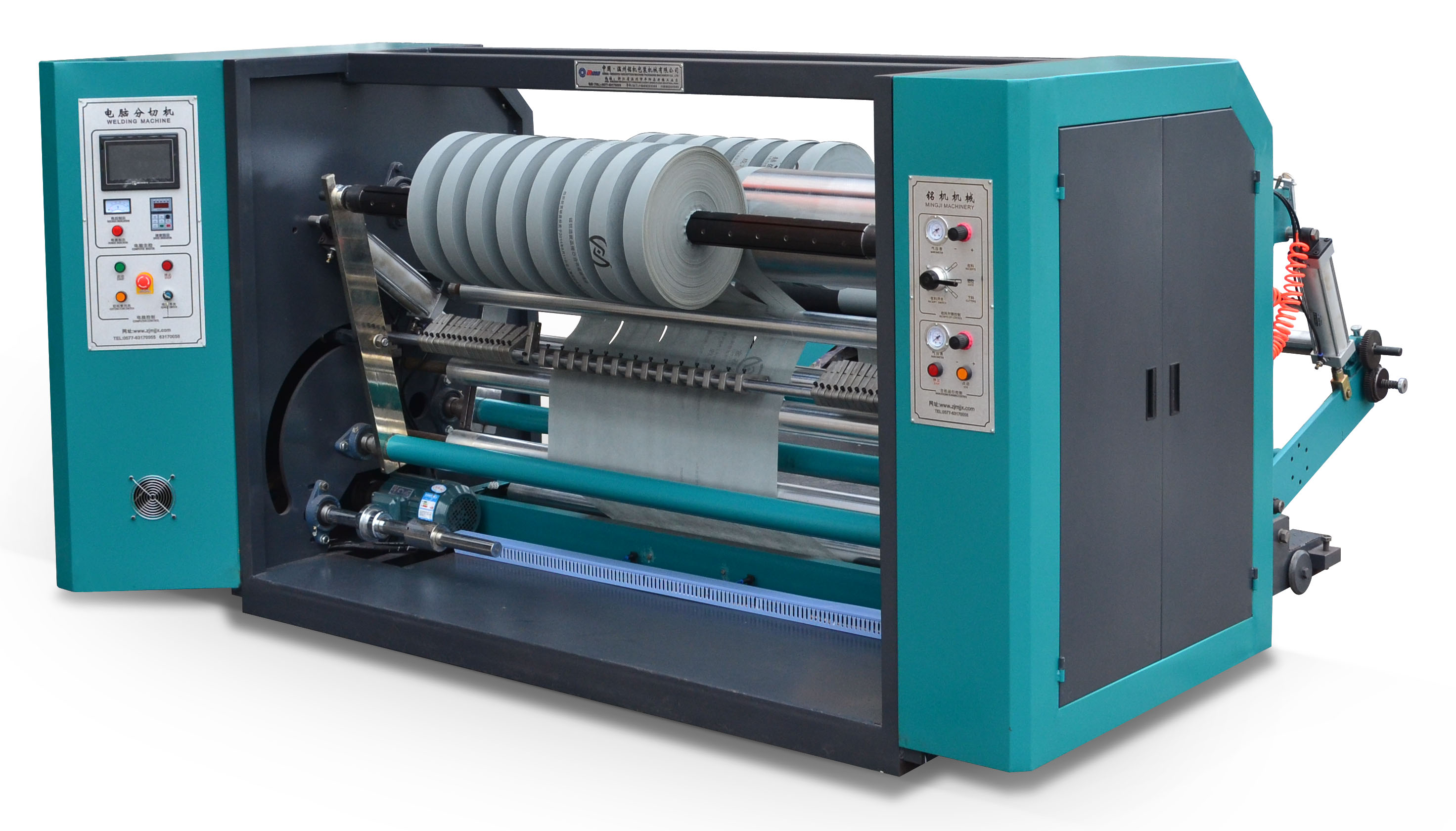 MJSC1300 Automatic Double Slitter Rewinder Machine Mechanical Driven