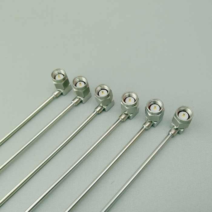 SMA RA Microwave Cable Semi Rigid RF Cable Assembly 18GHz Frequency