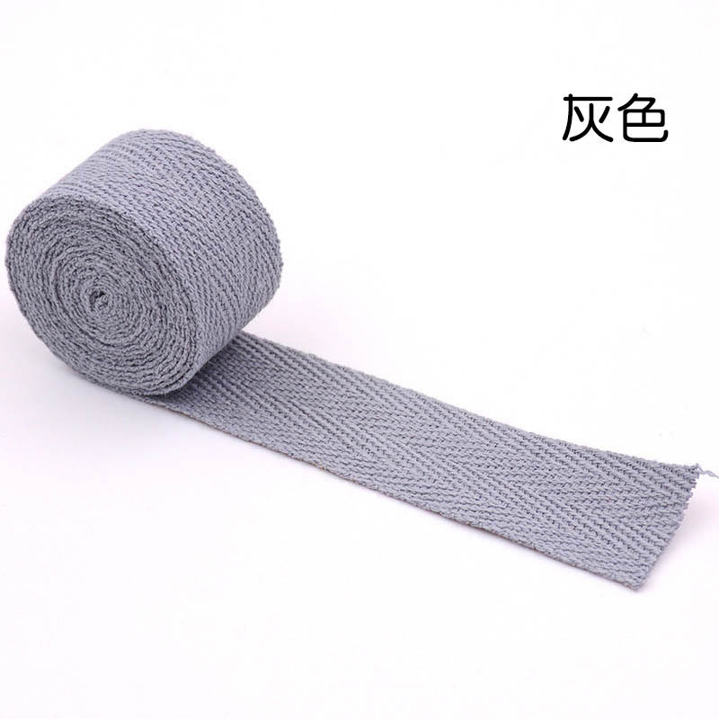 20mm*50y Herringbone Woven Cotton Ribbon For Garment Accessories Webbing