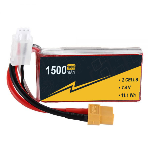 2s 1500mAh 100C 7.4 V Lipo Batteries For Rc Boats Long Cycle Life