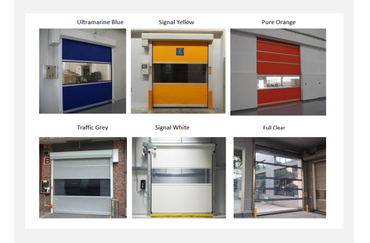 Galvanized Fabric High Speed Roller Shutter Door 6X6m Fast Action 60Hz