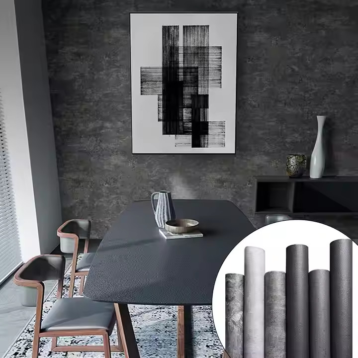 Self-Adhesive Wood Grain Furniture Stickers PVC Decorative Film For Countertops