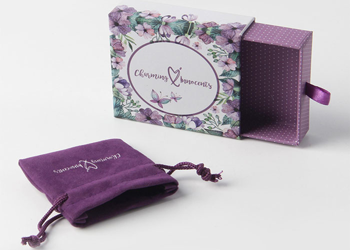 Drawer Type Luxury Gift Packaging Boxes Eco - Friendly Variety Size Available