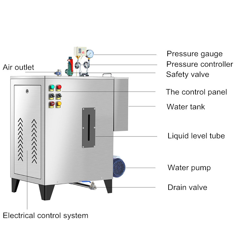Industrial Electric Heating Steam Boiler 18kw 7bar Stainless Steel