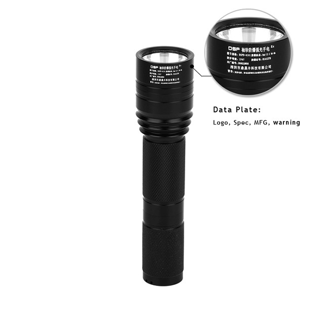 IP67 300Lm Super Bright Led Flashlight 3W Flame Proof Torch Light