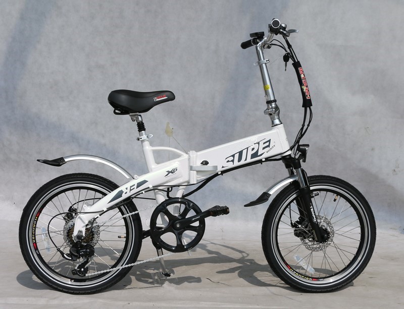 25 - 32KM/h Compact Folding Electric Bike 20 Inch With Front Rear Disc Brake