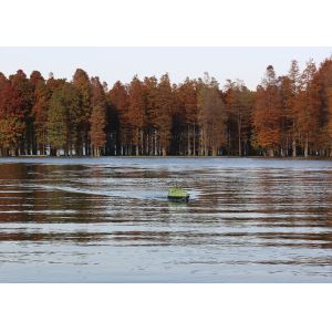 DEVC-100 Black RC Remote Control Fishing Boat