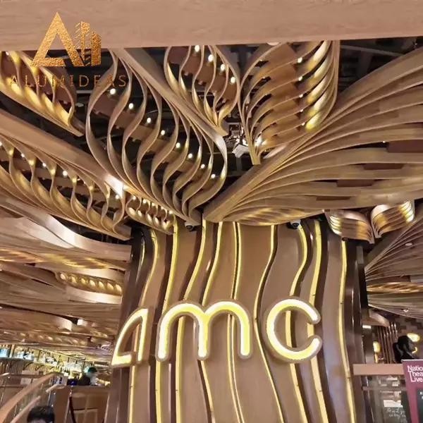 Aluminum ceiling for mall