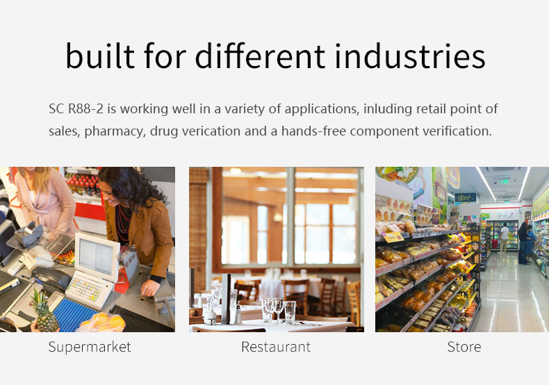 Supermarket Pharmacy POS Terminal with 120fps Scan Speed and Quick-Response Scanning