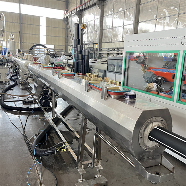 PLC Controlled Plastic Pipe Making Machine / Plastic Pipe Manufacturing Machine high Output