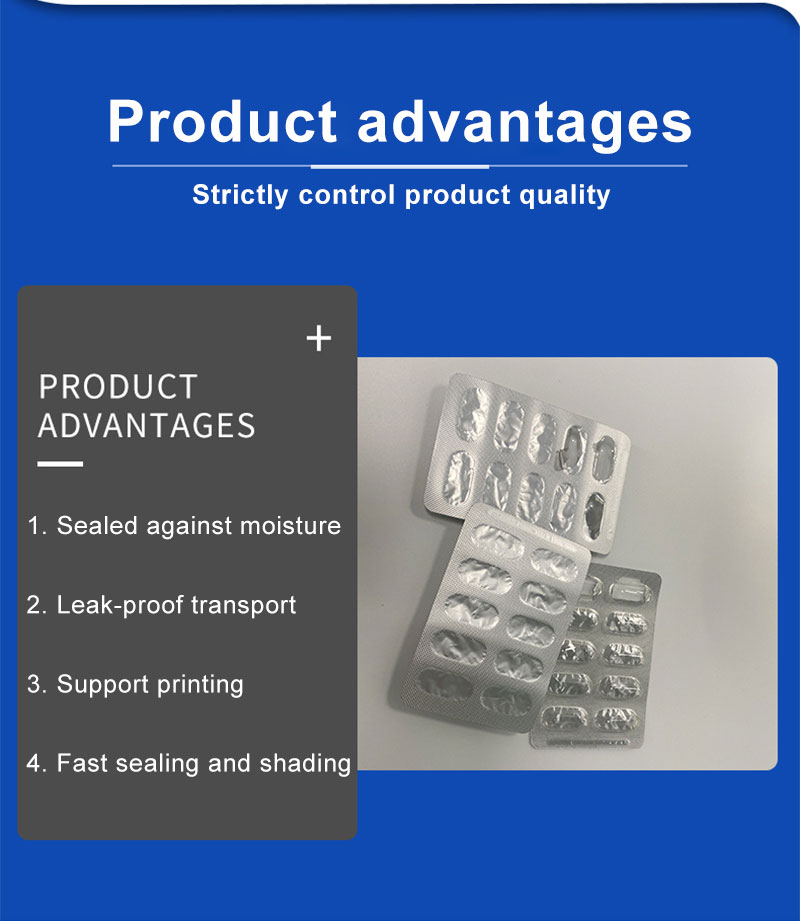 Cold Stamping Pharma Medical Packaging Bags Cold Forming Blister Aluminum Foil