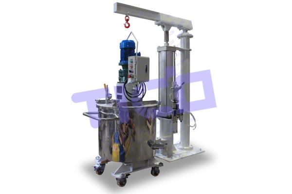 1.1KW Mixing Power Transfer Bucket for 60L Planetary Vacuum Mixer in L660*W660