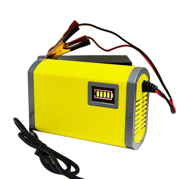 Digital LCD Display 7-Stage Lead Acid Battery Charger for 12V 6A Car Auto