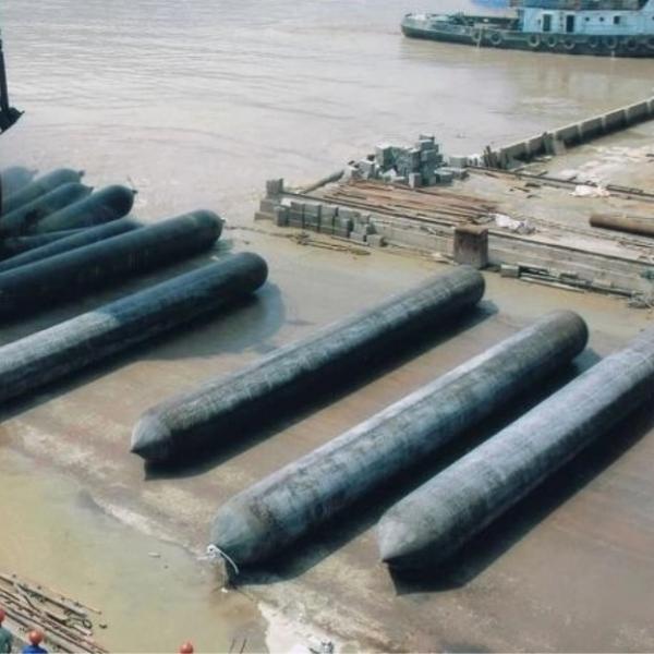 Marine Rubber Airbag Big Carrying Capacity Cylindrical Body Boat Launching