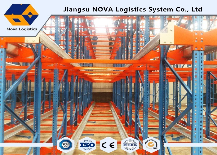 Remote Controlled Shuttle Pallet Racking Increased Storage Capacity For Beverage Storage