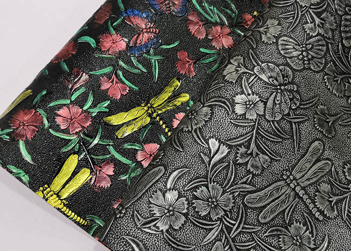 OEM PVC Leather Fabric Smooth Furniture Applied Plain Pattern Finished