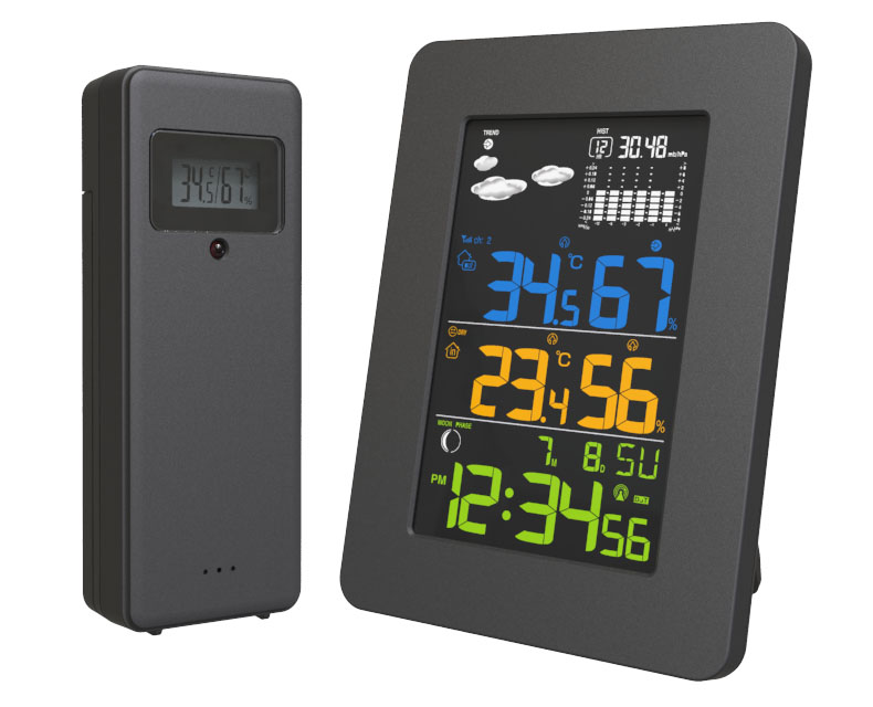 Indoor Outdoor Wireless Weather Forecast Station Compact Weather Station Sensors