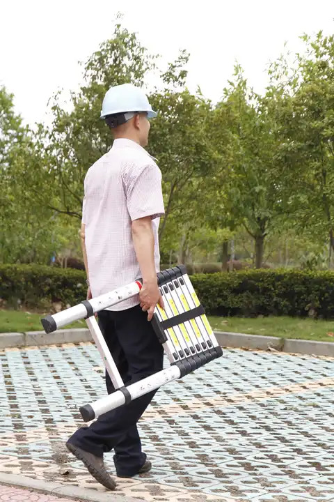 CE Emergency Rescue Equipment Retractable Aluminum Telescopic Ladder