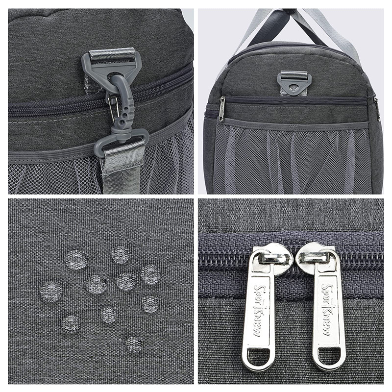 18" Gym Anti Theft Travel Bag Duffle Bag With Shoe Compartment Wet Pocket