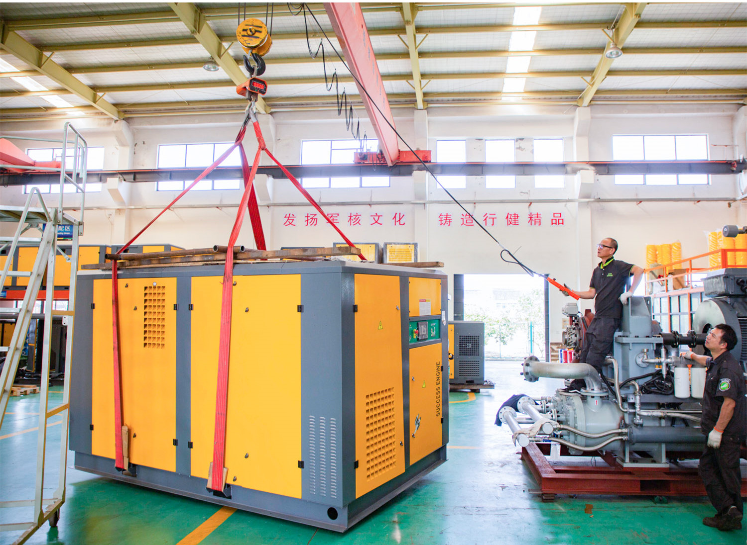 ASME 55KW 10 Bar Water Lubricated Oil Free Screw Compressor