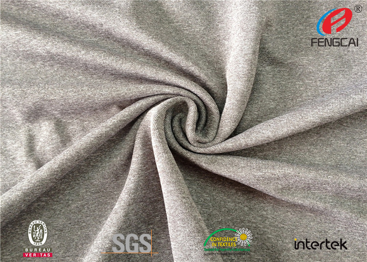 Wicking dry rapidly polyester spandex melange fabric for yoga leggings