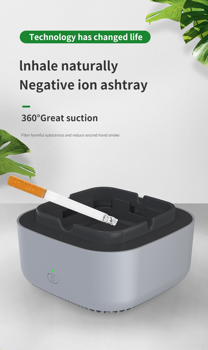 Smokeless Ashtray with Air Purifier: Keep Your Indoor and Outdoor Spaces Clean and Smoke-Free with Smart Air purifiers Car Home