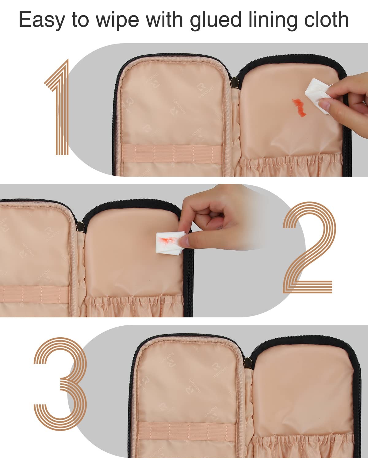 Lager Capacity Double Layer Toiletry Bag With Handle