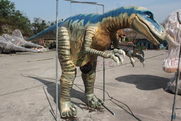 Quality Handmade Blue Robot Realistic Dinosaur Costume Display Party Activities for sale