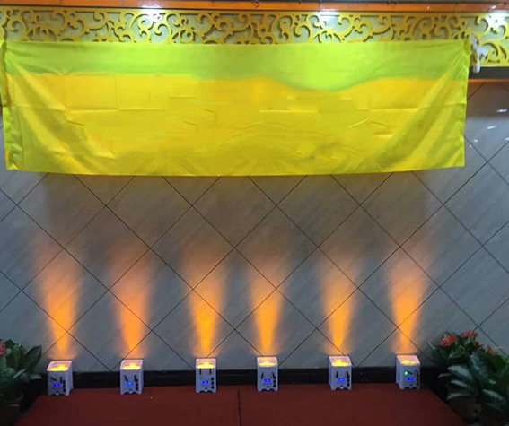 72w Sound Active Wireless LED Par Lights With 4 Digit Digital LED Display