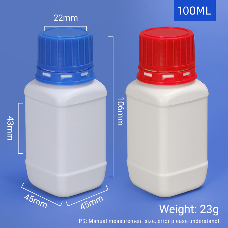 Sealed Chemistry Reagent Lab Bottles Plastic HDPE For Organic Solvent Liquid Storage