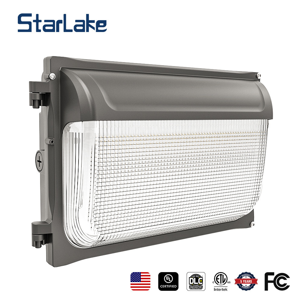 OEM Slim LED Wall Pack Light 30W 40W 60W 80W 120W 3CCT Adjustable IP65 Waterproof For Loading Docks