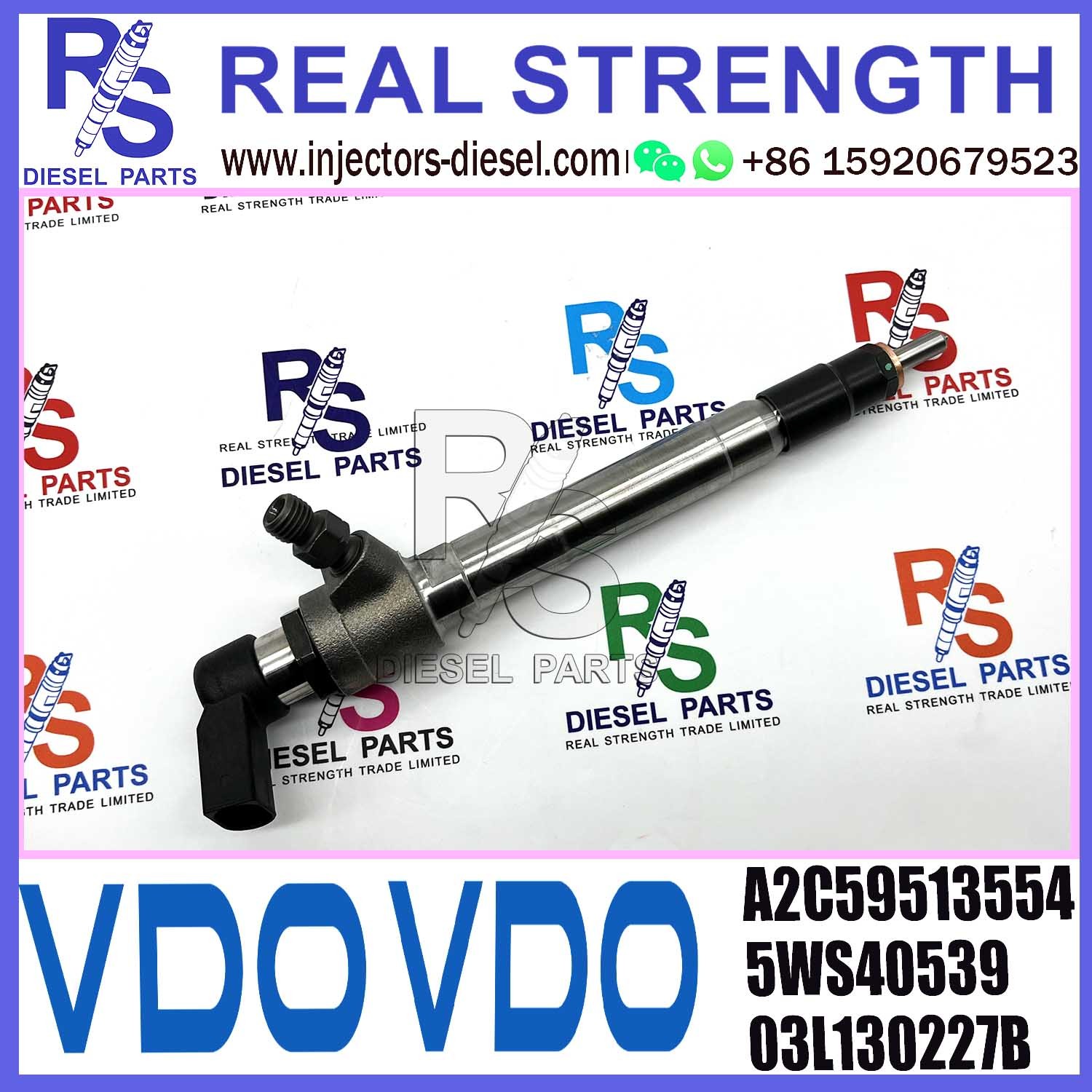 A2C5951355 Diesel Fuel Injector 5WS40539 03L130277B 1.6HDi For SERT SKOOA Audi