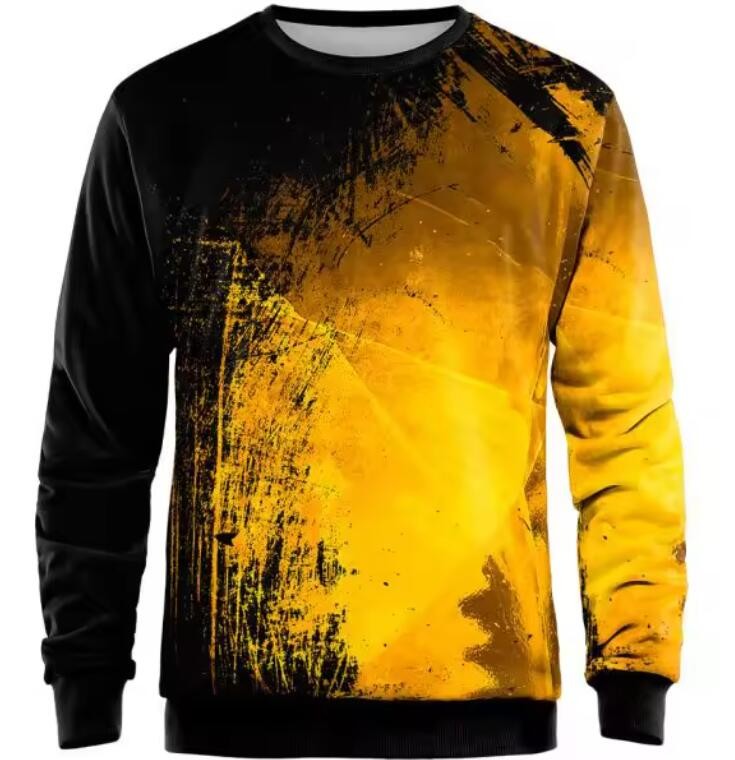 Fashionable Sublimation Crewneck Sweatshirt 100 Polyester Sweatshirt OEM