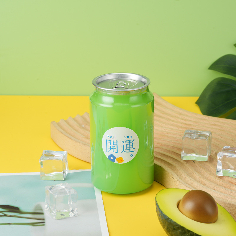 Ergonomic 330ml Plastic Drinking Can With Pull Ring