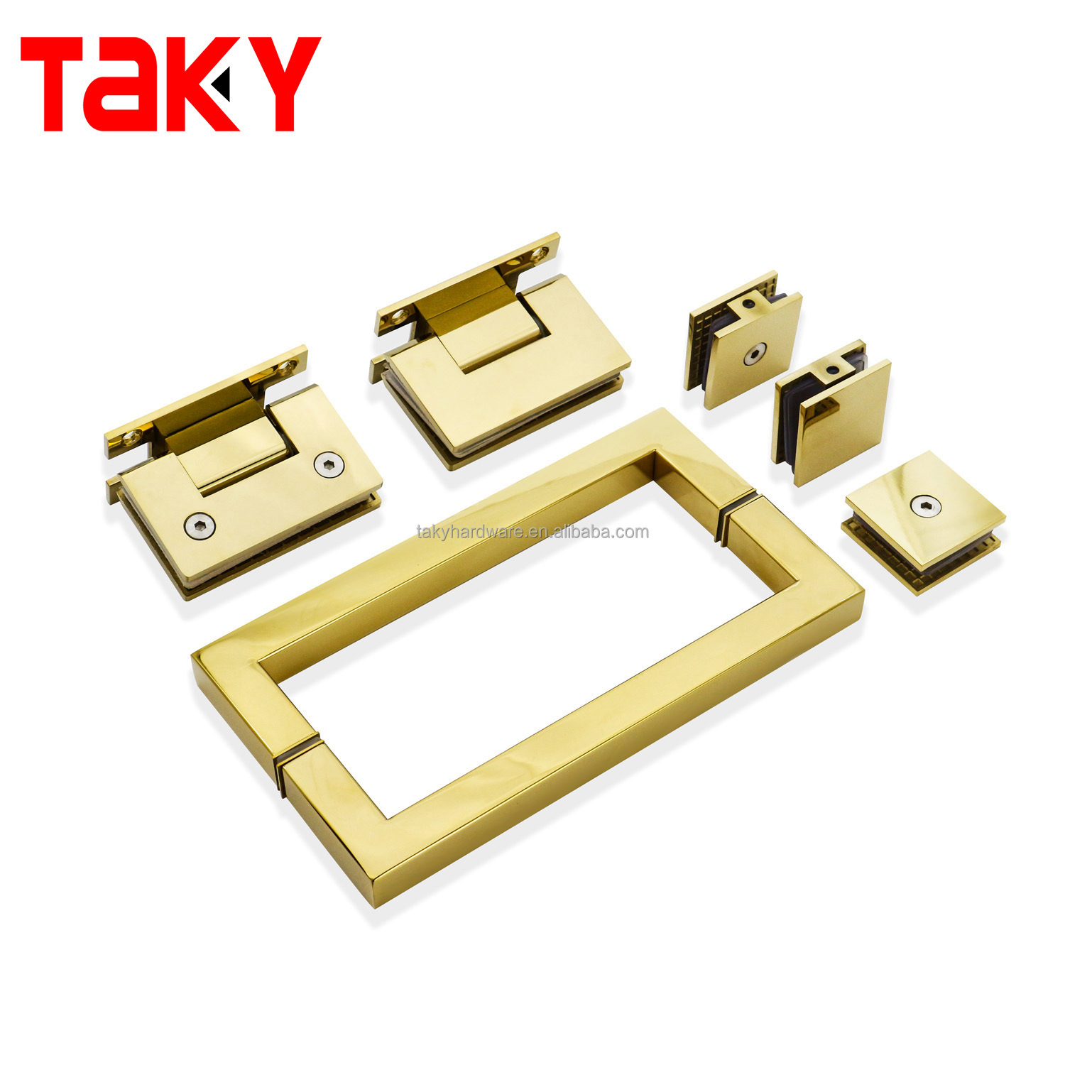 11 Inch Puxadores para Porta de Vidros Stainless Steel Brushed Gold Door Pull Handle