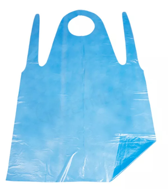 Embossed Surface PE Apron White Disposable Anti Barrier For Medical