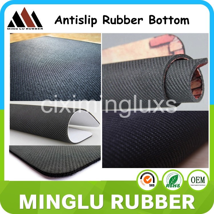 Minglu MP-002 Rakoon brand Custom adhesive backed rubber sheet printed mouse pads