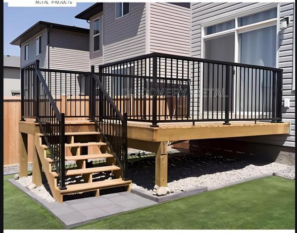 Anti Slip Aluminum Railing Systems High Strength Commercial Use Aluminum